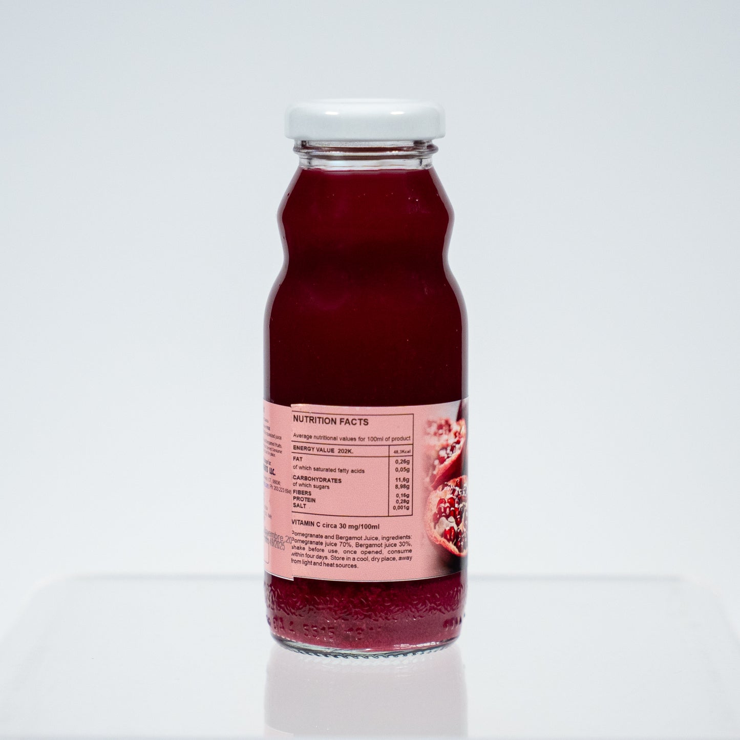 Organic Pomegranate Bergamot Juice – 100% Pure Calabrian Citrus & Pomegranate Blend from Italy