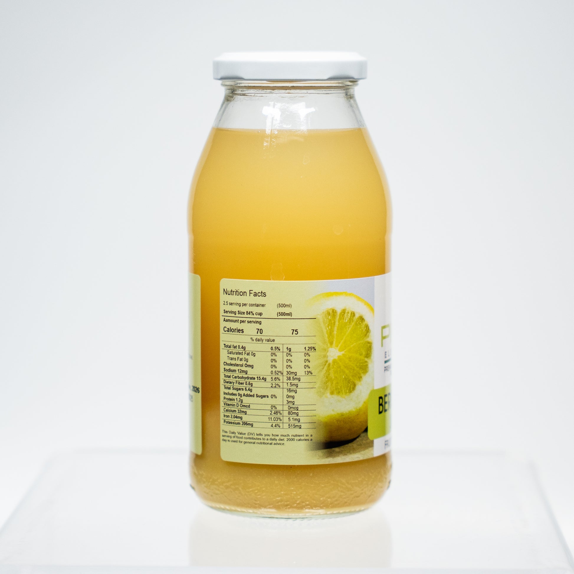 nuttrion facts bergamot juice from pirri elements