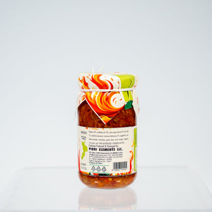Pirri Elements Dinamite – Calabrian Chili Spread, Spicy Italian Bomba Sauce, Hot Pepper Spread in Olive Oil (670g)