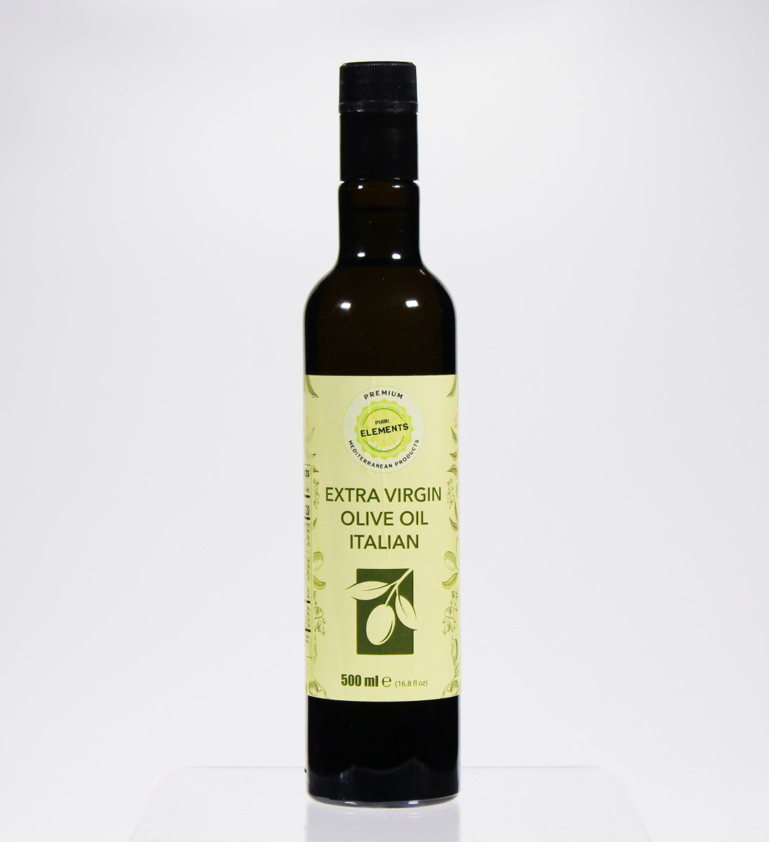 Pirri Elements Extra Virgin Olive Oil 500 ml – front label