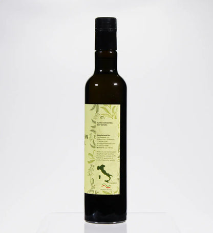 Italian EVOO 500 ml – nutrition and info label