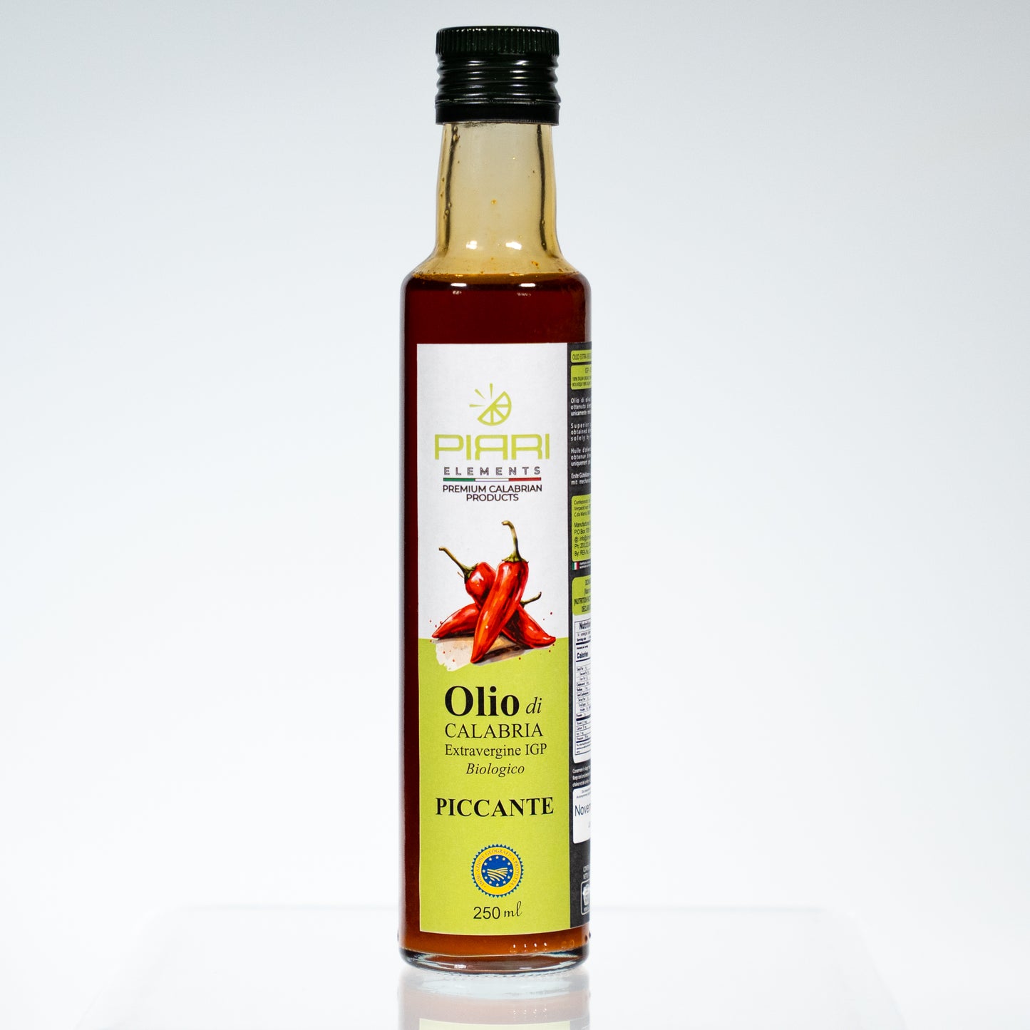 Spicy Extra Virgin Olive Oil with Bergamot – Olio di Calabria IGP (200 ml)