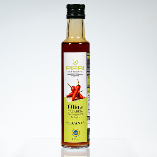 Spicy Extra Virgin Olive Oil with Bergamot – Olio di Calabria IGP (200 ml)